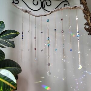 Driftwood Hanging Crystal Sun Catcher